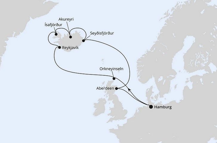 Impression zu Sommerferien 2026 - AIDAsol - Island-Rundreise