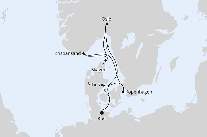 Impressionn zu AIDA August Ahoi - AIDAnova - Skandinavische Highlights