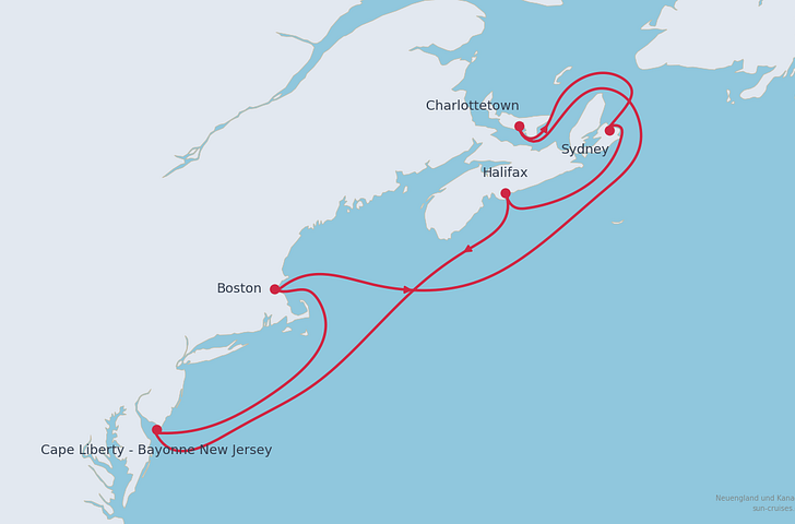 Impression zu Nordamerika mit Mein Schiff 1 - Neuengland und Kanada