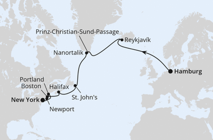 Impression zu Sommer 2027 - AIDAluna - Von Hamburg über Grönland nach New York