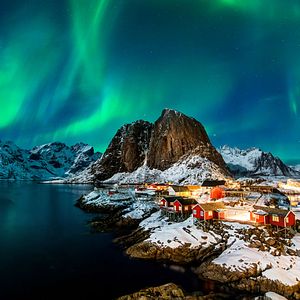 Nordlichter über den Lofoten