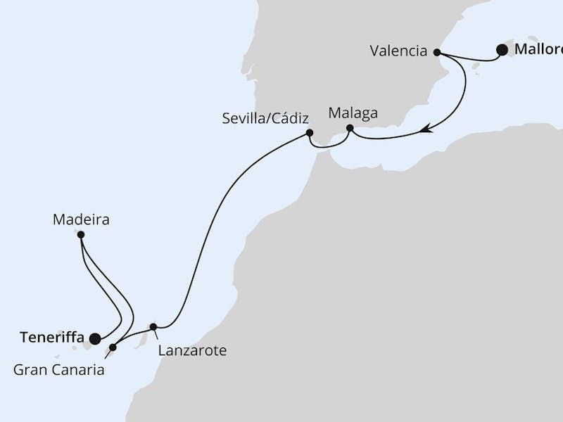 Von Mallorca nach Teneriffa