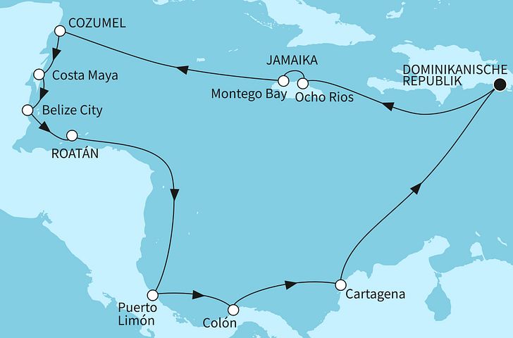 Impressionn zu Winter 2025/26 - Mein Schiff 1 - Best of Mittelamerika