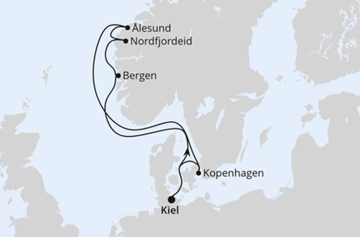 Impressionn zu AIDA Einzelkabinen Special  - AIDAnova - Norwegen und Dänemark