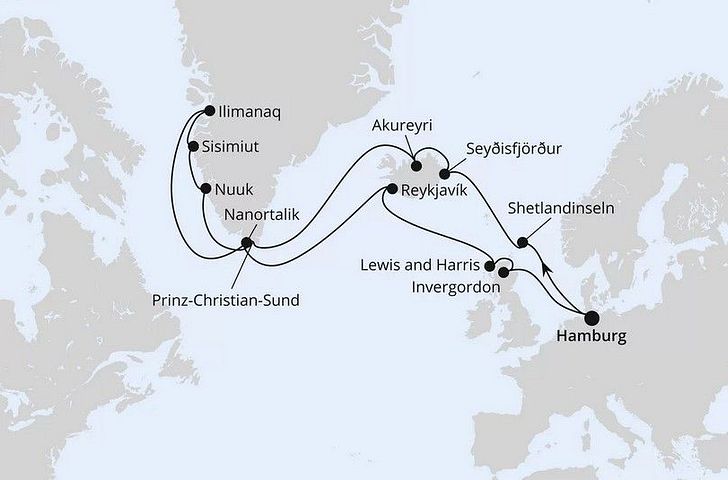 Impression zu AIDA Sommer 2028 - AIDAsol - Island & Grönland