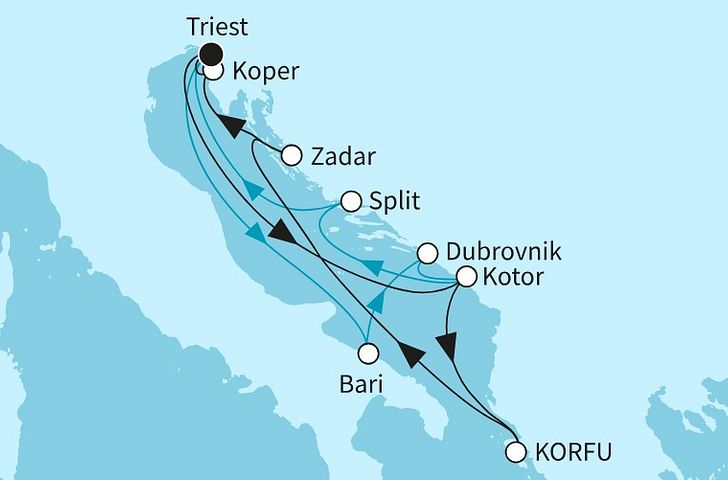 Impressionn zu Sommer 2026 - Mein Schiff 4 - Adria intensiv