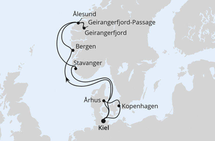 Impression zu AIDA Balkon Special - AIDAnova - Norwegen & Dänemark