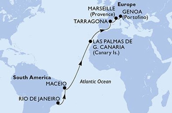 Impression zu MSC Musica - Von Samba zu den Sonnenküsten Europas