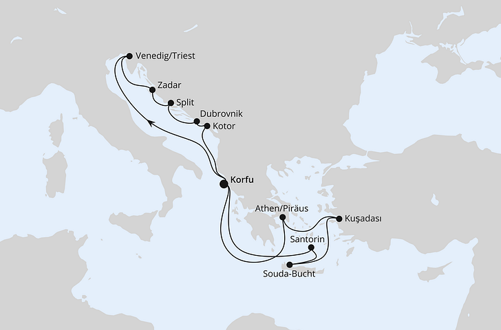 Impression zu Herbstferien 2026 - AIDAblu - Östliches Mittelmeer intensiv