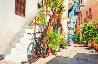 Blumige Altstadt Chania