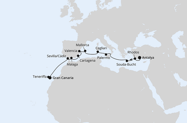 Impression zu AIDA Winter 2027/2028 - AIDAstella - Mittelmeer & Kanaren