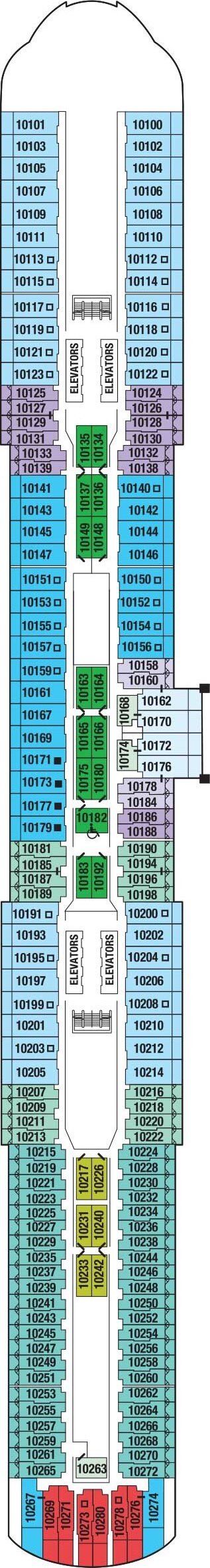 Celebrity Edge - Celebrity Cruises - Deck 10 (Deck 10)