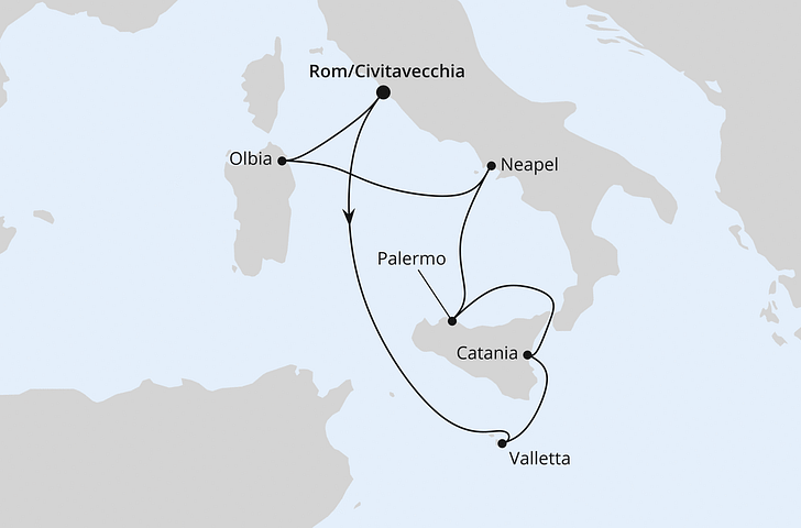 Impressionn zu AIDA Winter 2026/27 - Italien & Malta