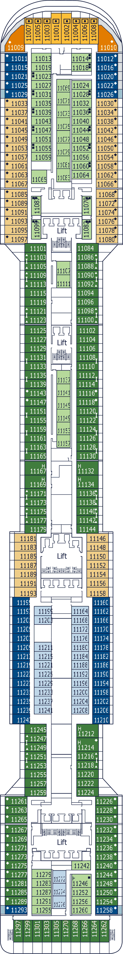 MSC Preziosa - MSC Cruises - Deck 11 (Giada)
