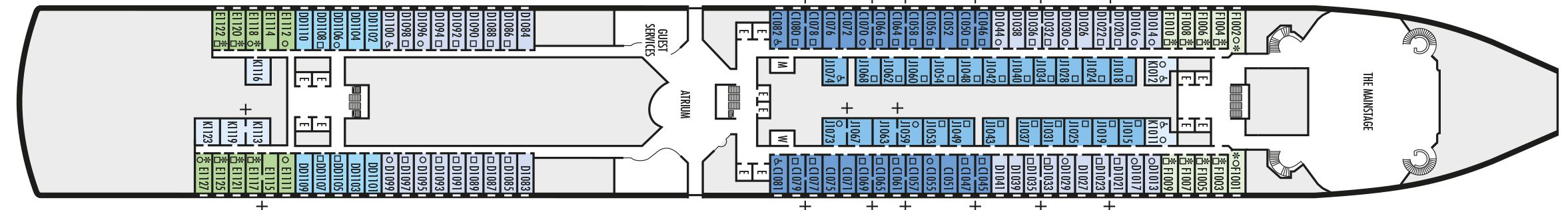 WESTERDAM - Ohne Reederei - MAIN DECK | WESTERDAM