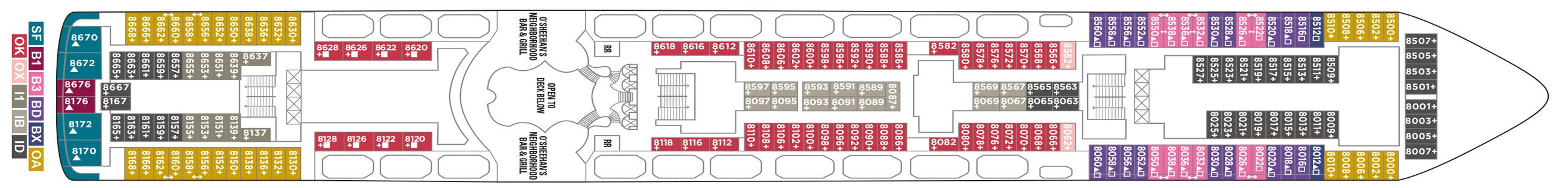 Norwegian Star - Norwegian Cruise Line - DECK 8