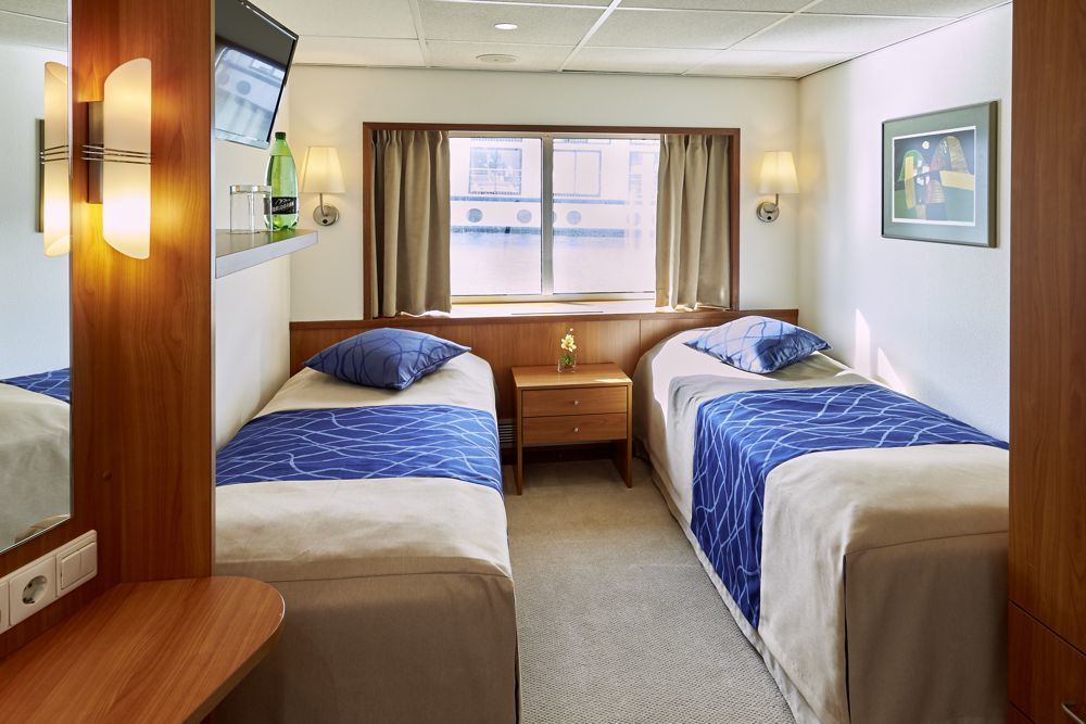 MS Rousse Prestige - Plantours Flusskreuzfahrten - Kategorie 4, Zweibett außen, große Fenster, Oberdeck, Garantiekabine (PG04)