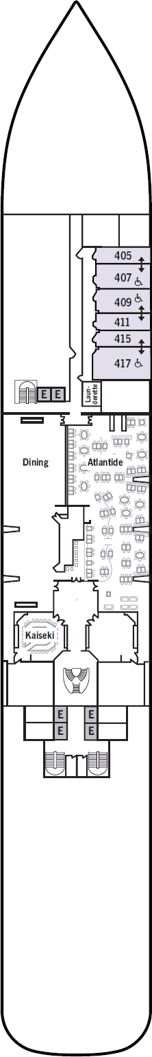 Silver Moon - Silversea - Deck 4 (Deck 4)