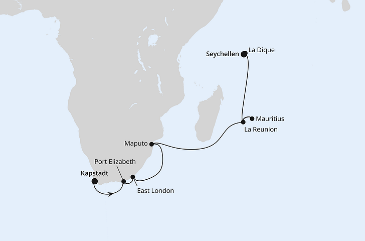 Impression zu AIDA Winter 2027/2028 - AIDAblu - Indischer Ozean mit Südafrika