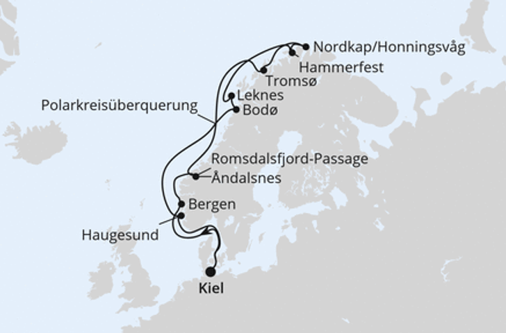 Impression zu Sommer 2028 - AIDAluna - Norwegen mit Lofoten & Nordkap