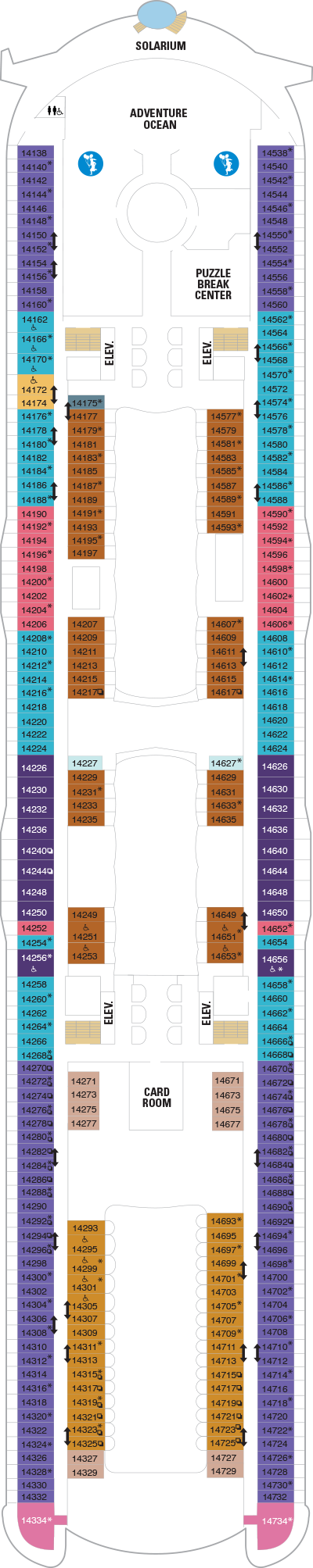 Wonder of the Seas - Royal Caribbean International - Deck 14 (Deck 14)