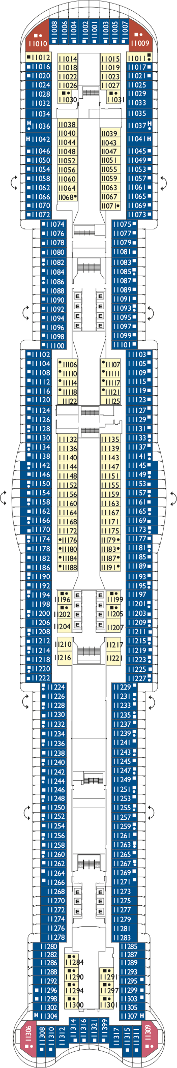 Costa Toscana - Costa Kreuzfahrten - Deck 11 (San Giminiano)