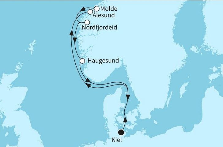 Impression zu Mein Schiff Balkon Special - Mein Schiff Relax - Norwegen mit Alesund