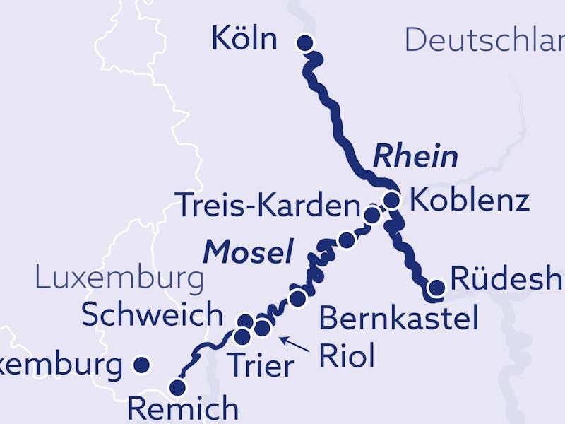 Genuss und Wein auf Mosel und Rhein