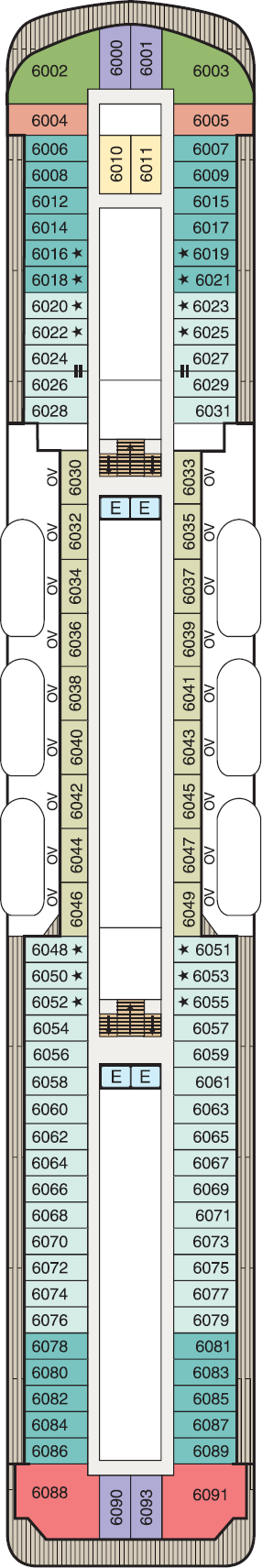 MS Insignia - Oceania Cruises - Deck 6 (Deck 6)