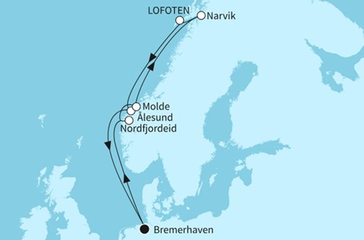 Impressionn zu Mein Schiff Wochenendangebot - Mein Schiff 3 - Sommer in Norwegen