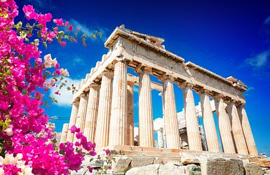 Der Parthenon Tempel in Athen