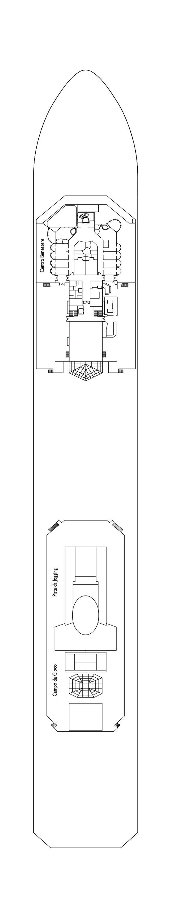 Costa Serena - Costa Kreuzfahrten - Deck 12 (Pegasus)