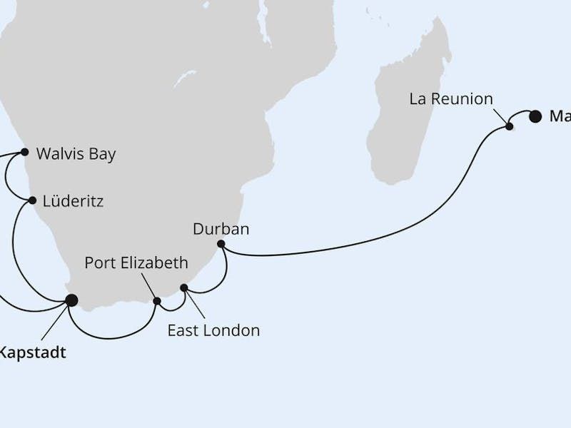 Südafrika, Namibia & Indischer Ozean