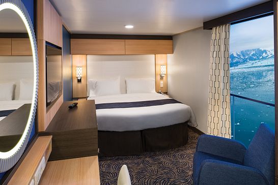 Oviation of the Seas Innenkabine Projektion außen 