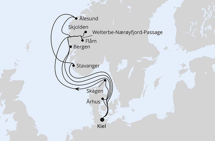 Impression zu Sommerferien 2026 - AIDAnova - Norwegen ab Kiel