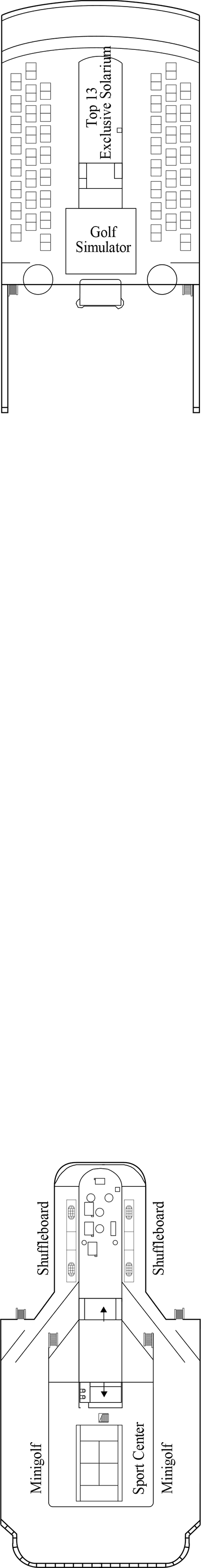 MSC Sinfonia - MSC Cruises - Deck 13 (Deck games, Schubert deck)