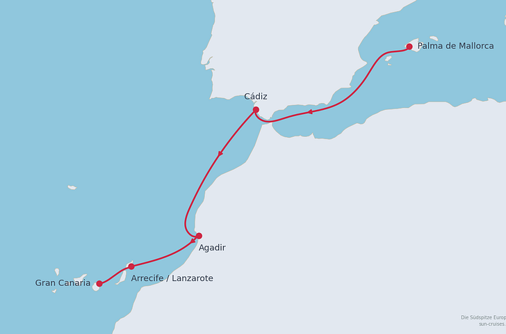 Impression zu Mein Schiff Wochenendangebot - Mein Schiff 7 - Die Südspitze Europas