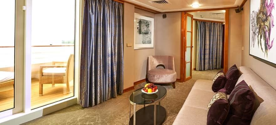 Norwegian Sun - Norwegian Cruise Line - Penthouse mit großem Balkon, Heck (SF)