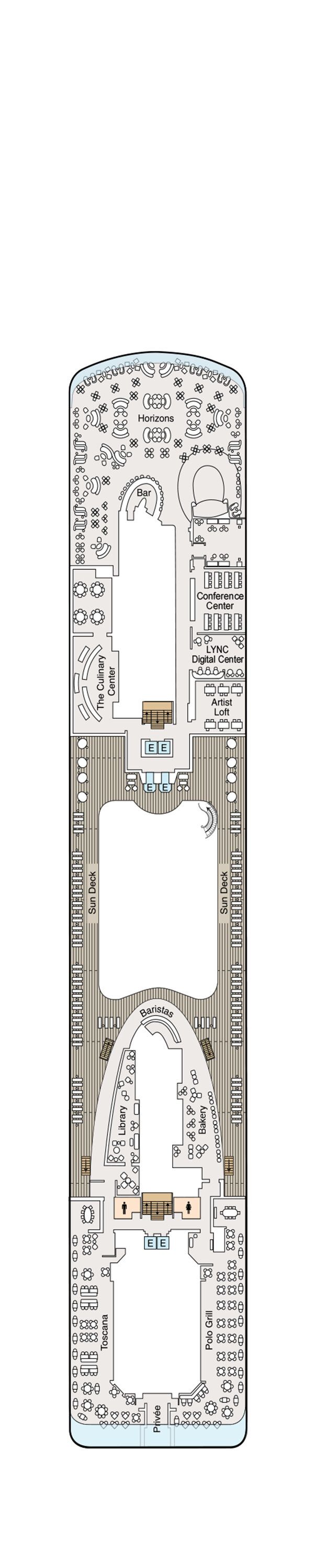 MS Allura - Oceania Cruises - Deck 14 (Deck 14)