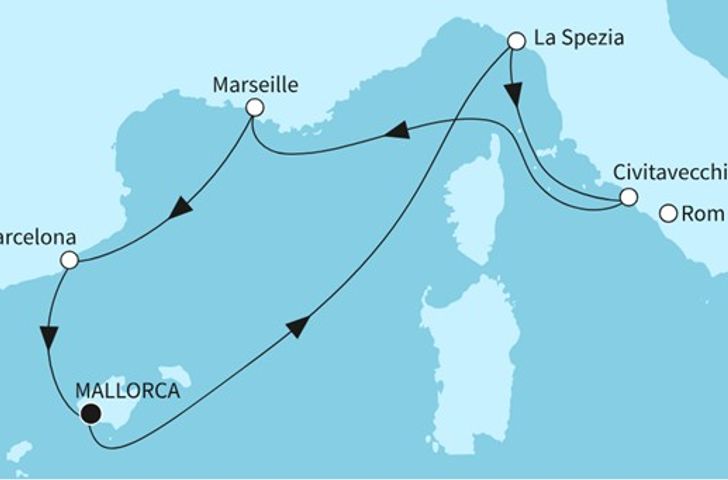 Impressionn zu Angebot der Woche - Mein Schiff Relax - Höhepunkte des Westlichen Mittelmeers