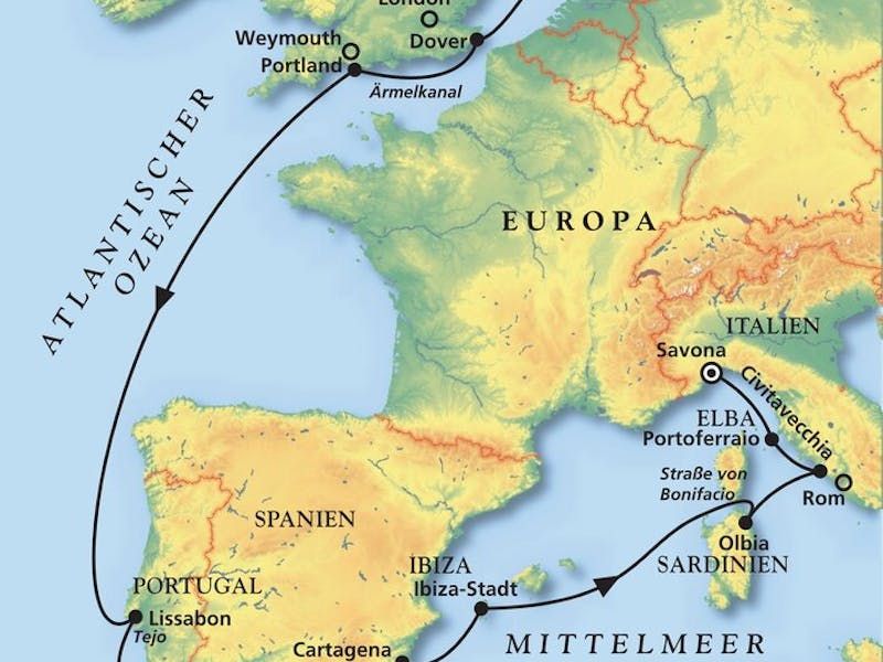 Kurs aufs Mittelmeer