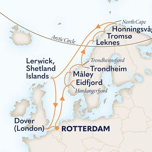 Nordkap bei Sonnenuntergang