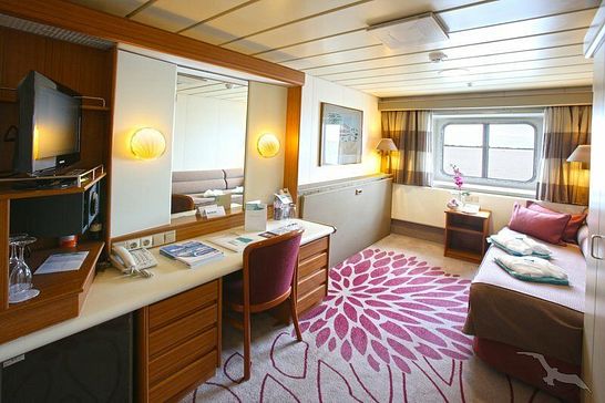 MS Artania - Phoenix Seereisen - 2-Bett zur Alleinbenutzung außen Neptundeck (J1)