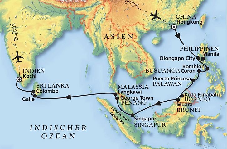 Impressionn zu Phoenix Seereisen - MS Amadea - Von Hongkong bis Kerala
