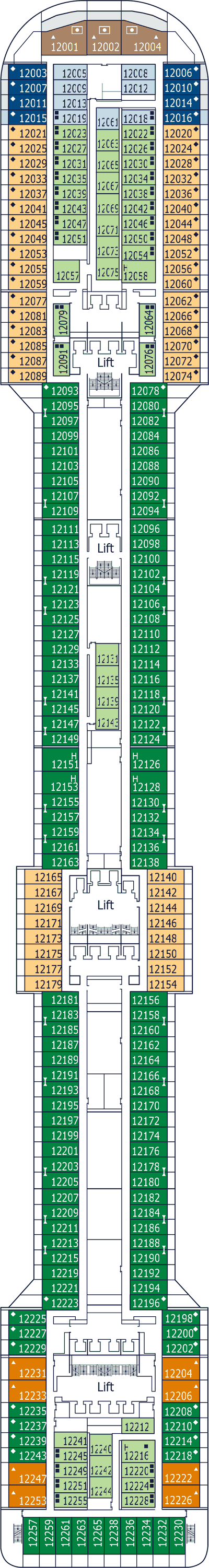 MSC Splendida - MSC Cruises - Deck 12 (De Chirico)