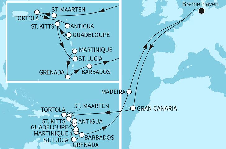 Impression zu Winter 2027/28 - Mein Schiff 2 - Traumreise in die Karibik