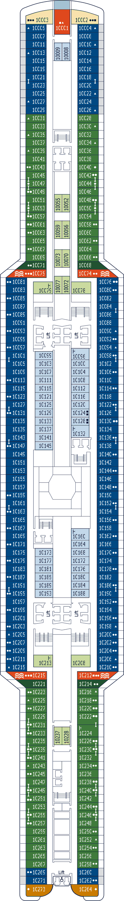 MSC Seaside - MSC Cruises - Deck 10 (Maspalomas)