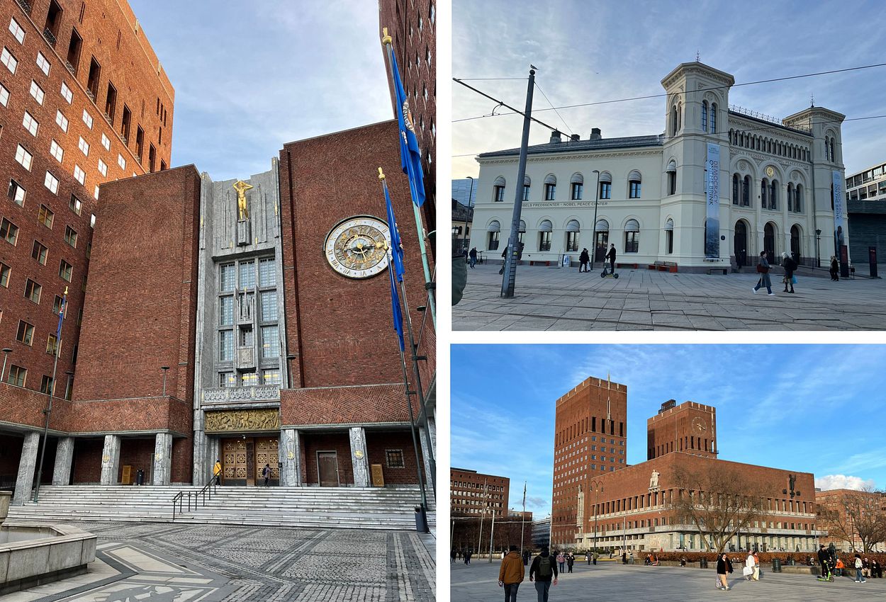 Rathaus und Nobel Peace Center in Oslo