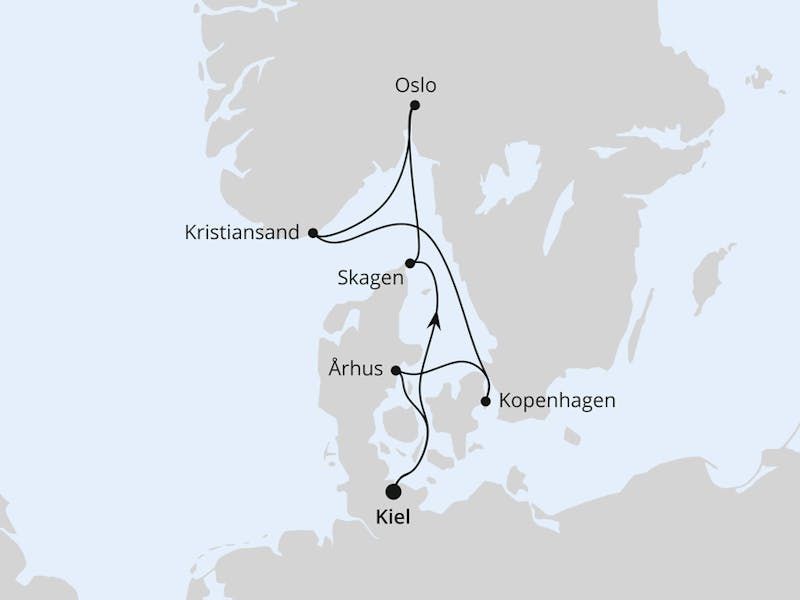 Skandinavische Highlights ab Kiel