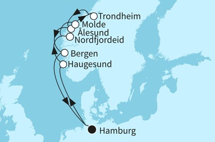 Impressionn zu Suiten Special Sommer 2025 - Mein Schiff 4 - Fjordland Norwegen